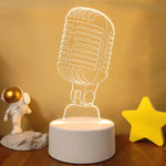 Lampe de chevet 3D LED Musicale