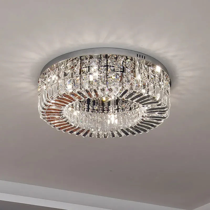 Lustre moderne cristal suspendu élégant