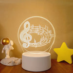 Lampe de chevet 3D LED Musicale