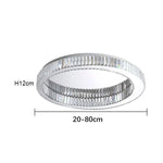 Pafonnier LED Cercle Cristal