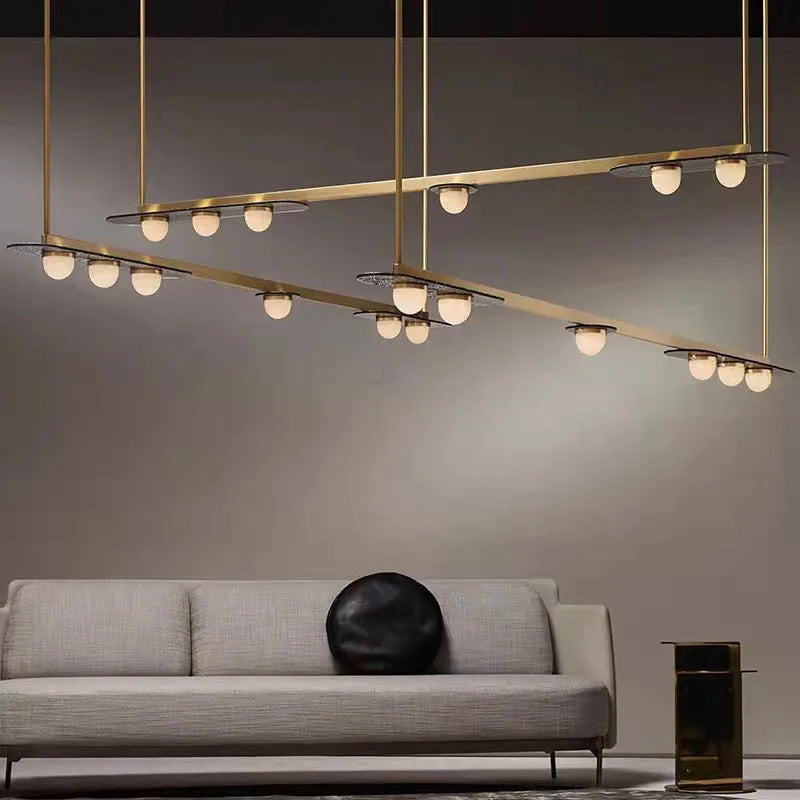 Lustre Suspenssion Verre Vintage LED