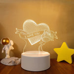 Lampe de chevet 3D pour Amoureux