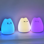 Lampe de chevet Chat Mignon Tactile pour Enfants