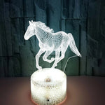 Lampe de chevet 3D LED Cheval