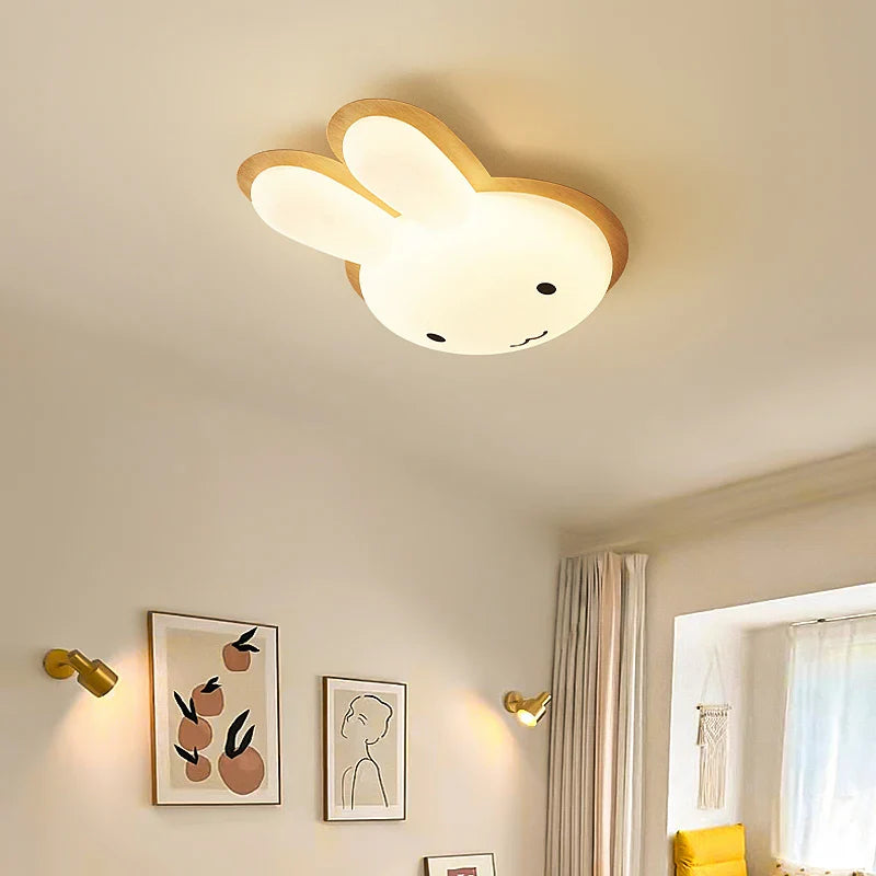 Lustre lapin moderne chambre enfant