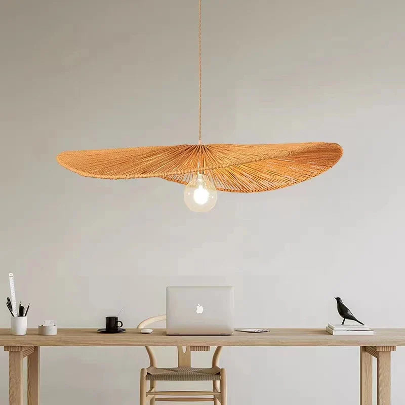 lustre led vertigo chanvre nordique simple moderne rétro créatif