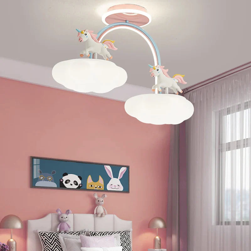 Lustre licorne chambre fantastique