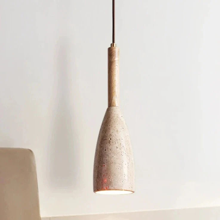 Suspension LED naturel jaune grotte pierre lustre chambre à côté moderne nordique luminaire suspendu ligne bouteille de vin E27