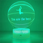 Lampe de Chevet 3D Basketball Tactile LED