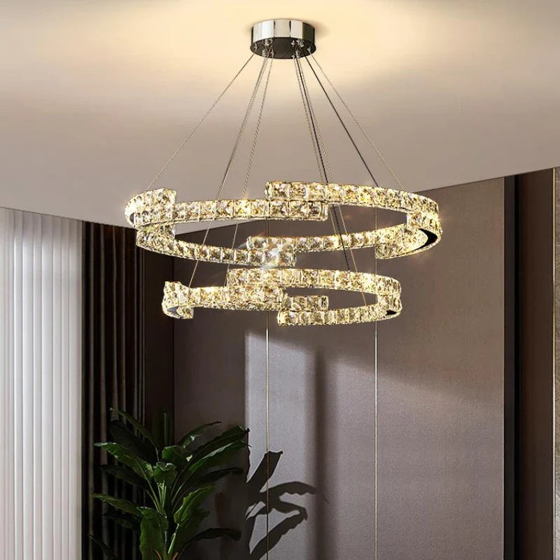 Lustre Cristal LED Exclusive Élégance