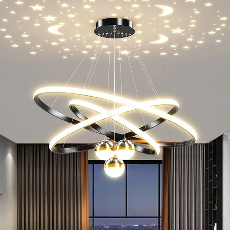 Lustre LED Galaxie Céleste Romantique