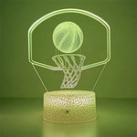 Lampe de Chevet 3D Basketball Tactile LED