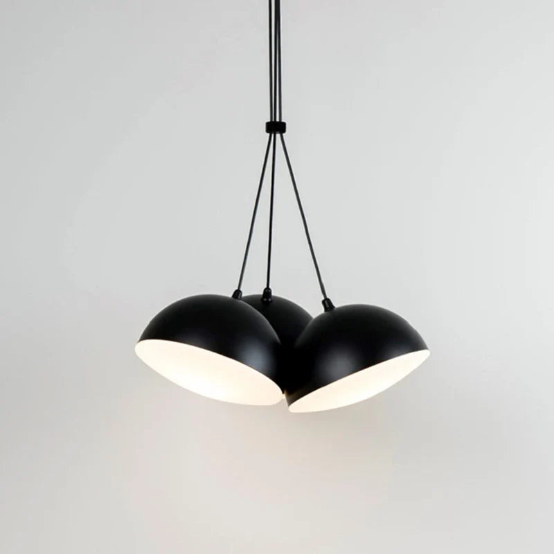 Lustre minimaliste noir contemporain