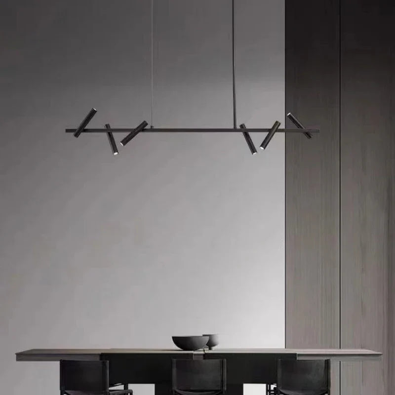 Lustre contemporain minimaliste ajustable élégant