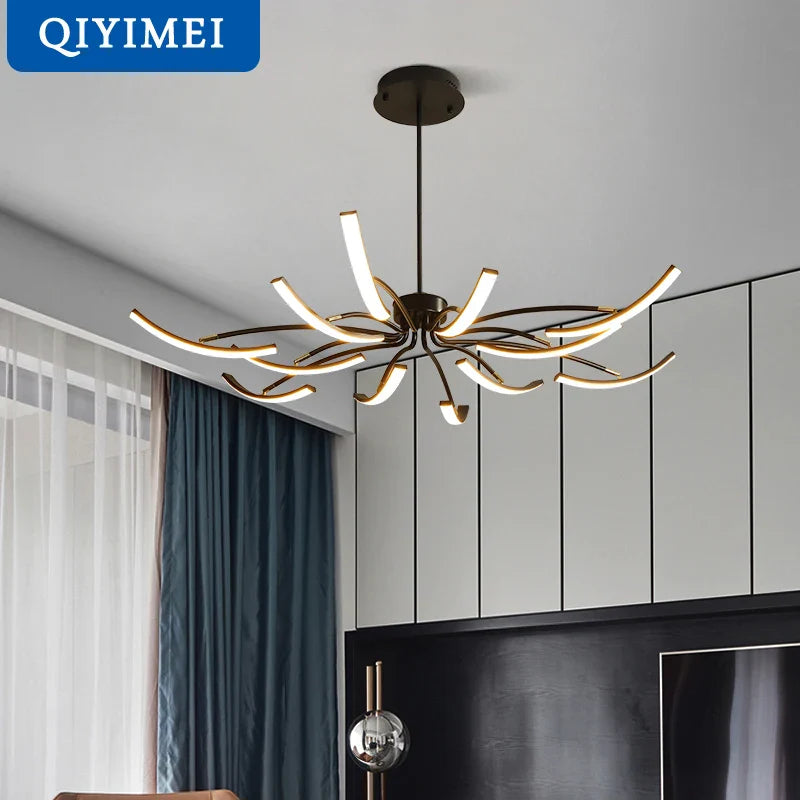 lustre led moderne éclairage intérieur lampes luminaires