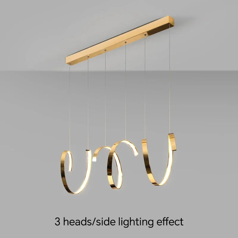 Lustre Suspendu Asymétrique Moderne