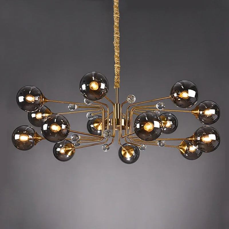 lustre moderne minimaliste en forme de haricots magiques pour intérieur décoratif