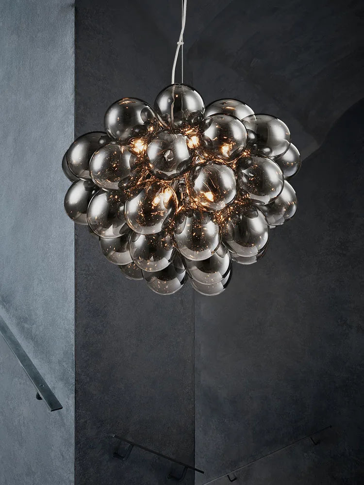 lustre postmoderne industriel en verre suspendu décoratif