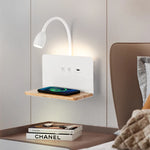 Lampe de Chevet Tactile Murale avec Chargeur de Téléphone