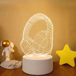 Lampe de chevet 3D LED Musicale