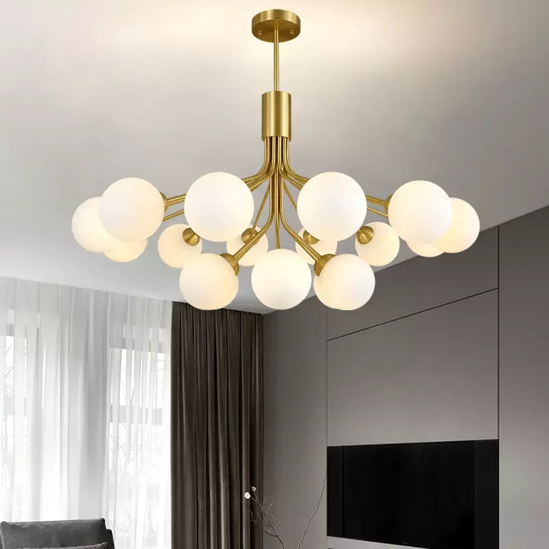 Suspension design LED boule nordique