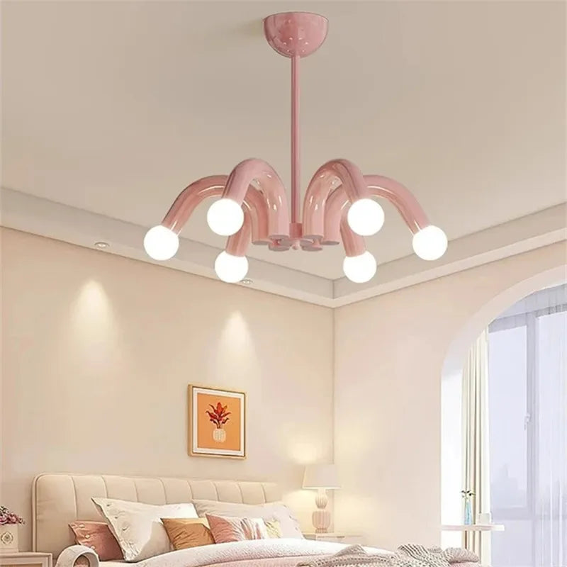 lustre nordique à led style art déco pour décoration élégante