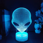 Lampe de chevet 3D Tactile Extraterrestre