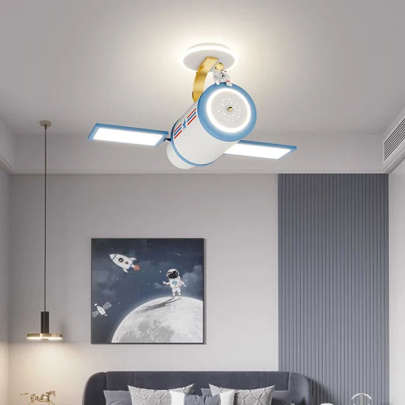 Lustre enfant satellite dessin animé tendance