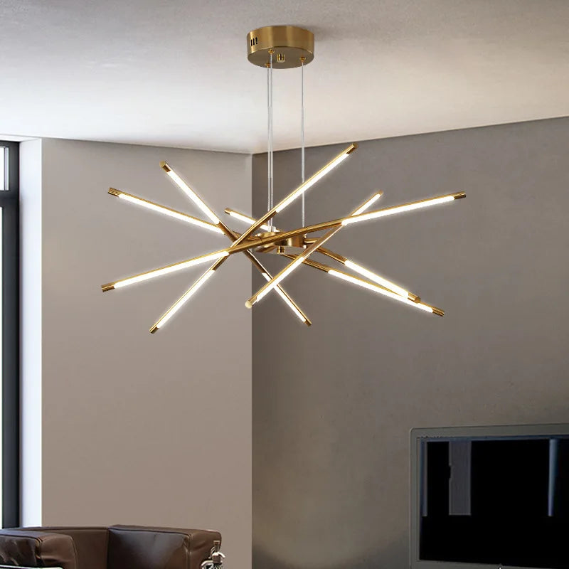 Lustre LED contemporain original lumineux