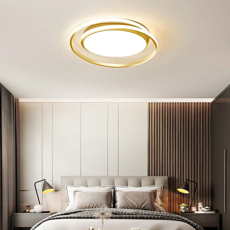 Lustre LED Rond Contemporain Élégant