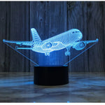 Lampe de chevet 3D Tactile Avion