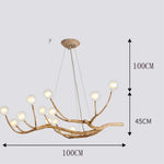 Lustre branche suspendue