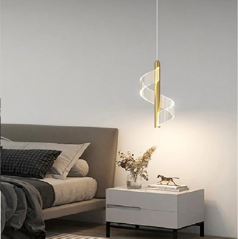 Lustre nordique chic moderne suspendu