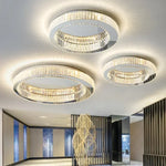 Pafonnier LED Cercle Cristal