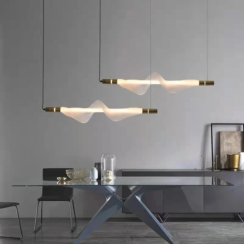 Suspension LED art déco contemporaine