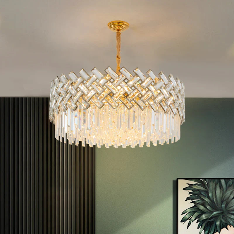 Lustre cristal design luxe moderne