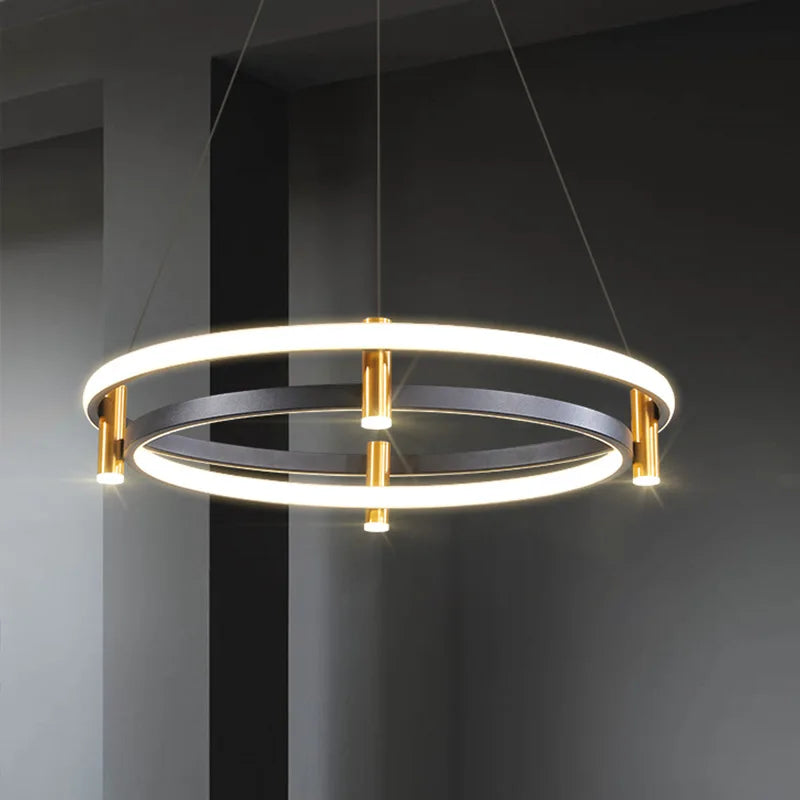 Lustre LED nordique design lumineux