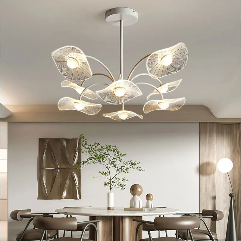 Lustre salon moderne blanc design