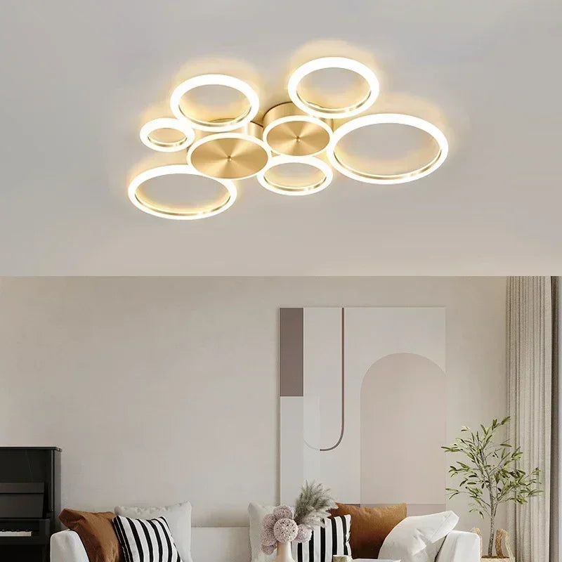 Lustre moderne design lumineux élégant