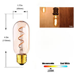 MODERNES À FILAMENT SPIRALÉ T45 3W E27 220V VARIABLE