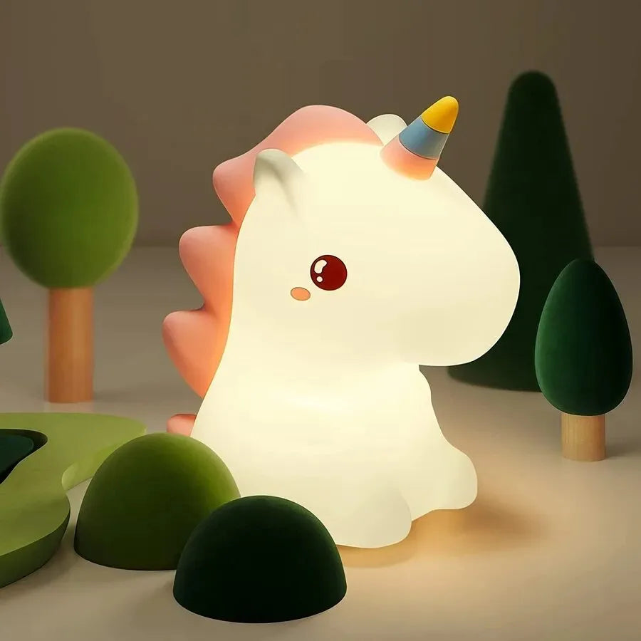 ﻿Lampe de chevet Licorne Silicone pour Enfants