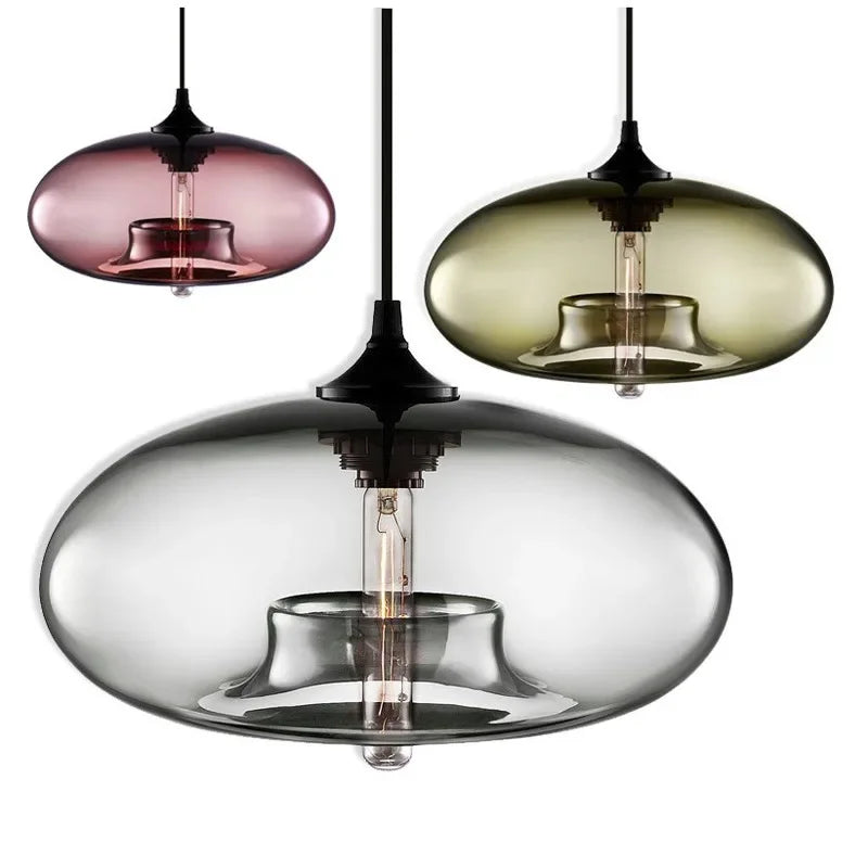 Lustre en Verre Loft Nordique Moderne