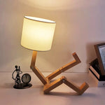 Lampe de chevet Bois Flexible Robot