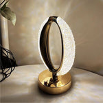 Lampe de chevet Ovale Tactile en Cristal