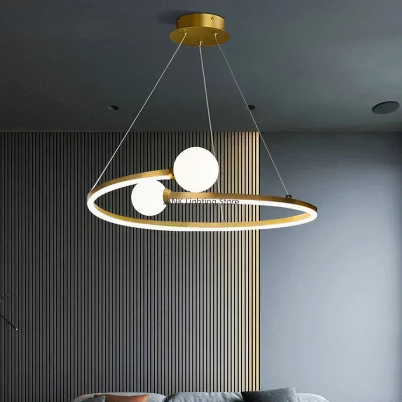 Lustre moderne design lumineux élégant