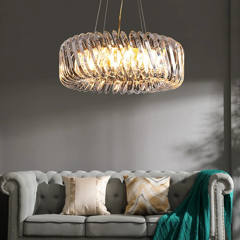 Lustre Cristal Design Contemporain Raffiné