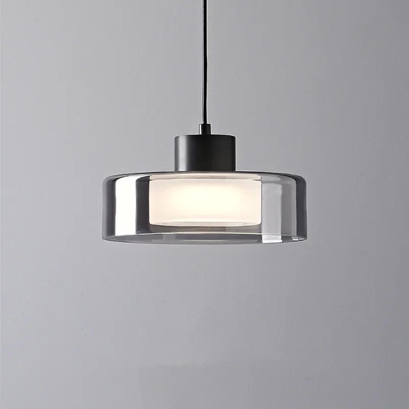 lustre de luxe en verre rond pour décoration rétro