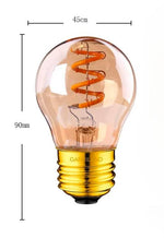 LOT DE SIX AMPOULES À FILAMENT SPIRALE LED EDISON G45 E27 3W 220V