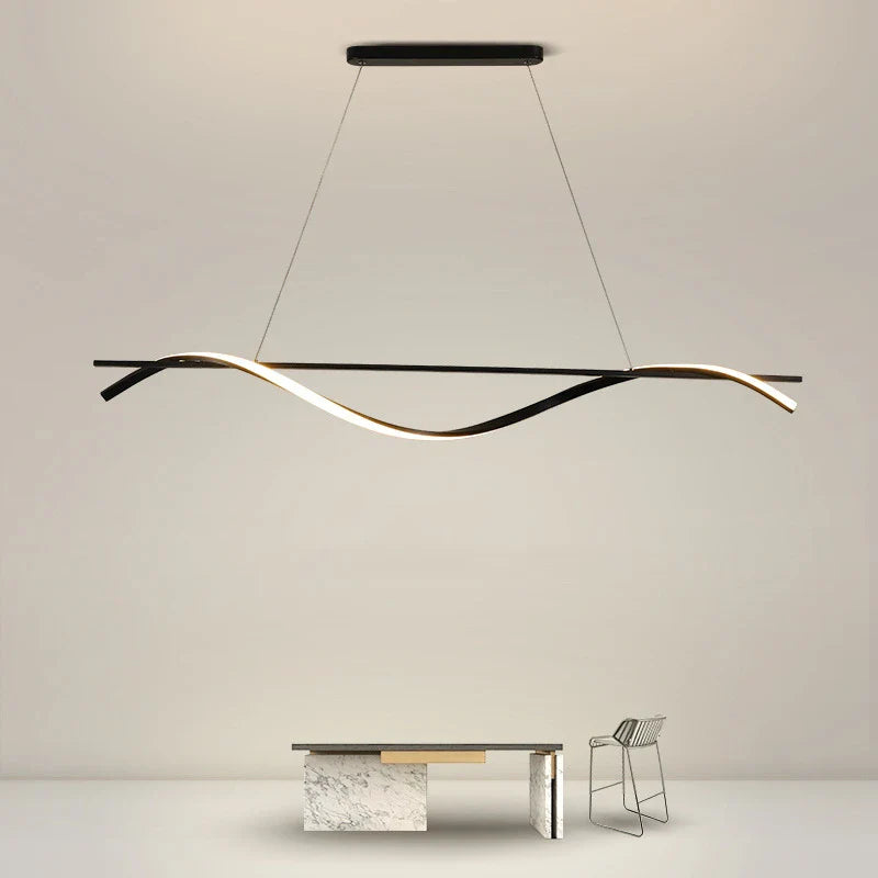 Lustre Aluminium Minimaliste Contemporain