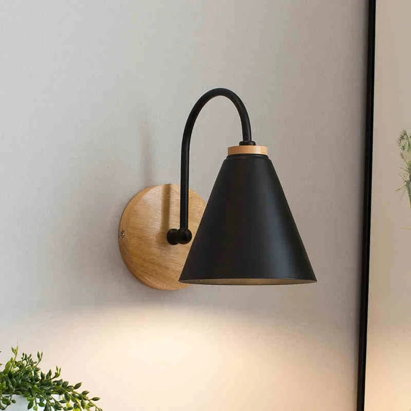 Lampe de chevet Murale Moderne Bois Suspendue